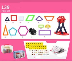 image-Magnetic piece building blocks change pulling magnetic piece children early education educational toy set magnetic piece