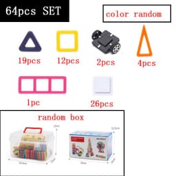 image-Magnetic piece building blocks change pulling magnetic piece children early education educational toy set magnetic piece