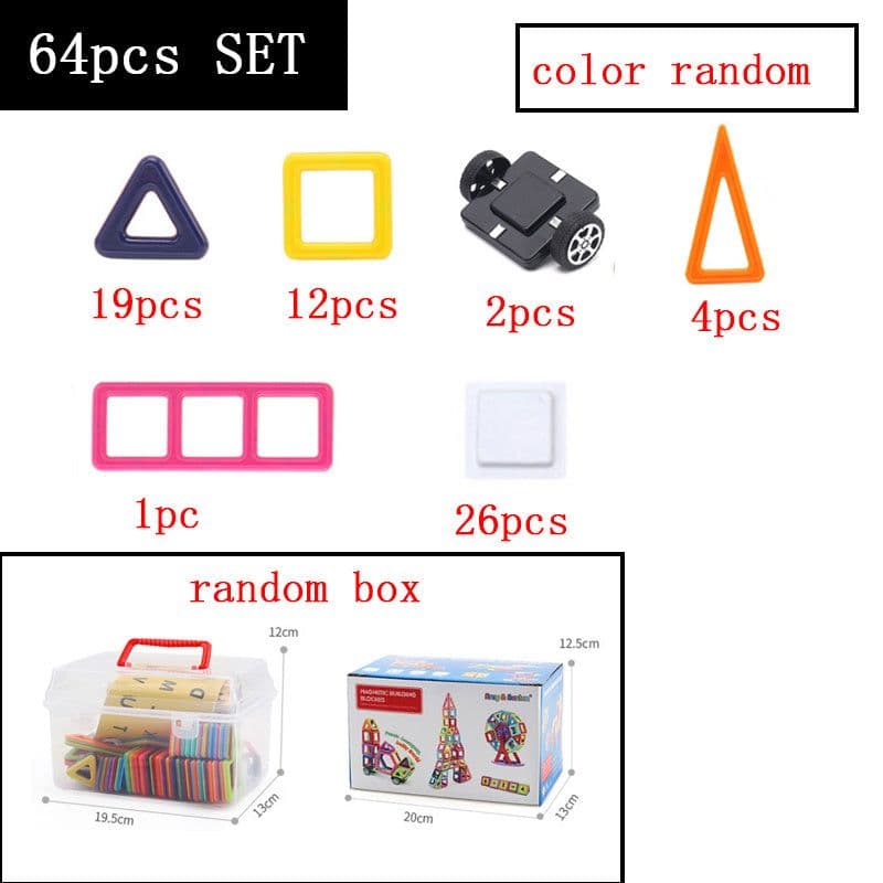 image-Magnetic piece building blocks change pulling magnetic piece children early education educational toy set magnetic piece