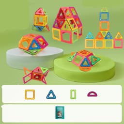 image-Magnetic piece building blocks change pulling magnetic piece children early education educational toy set magnetic piece