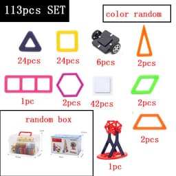 image-Magnetic piece building blocks change pulling magnetic piece children early education educational toy set magnetic piece