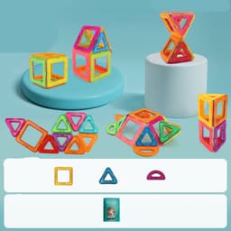image-Magnetic piece building blocks change pulling magnetic piece children early education educational toy set magnetic piece