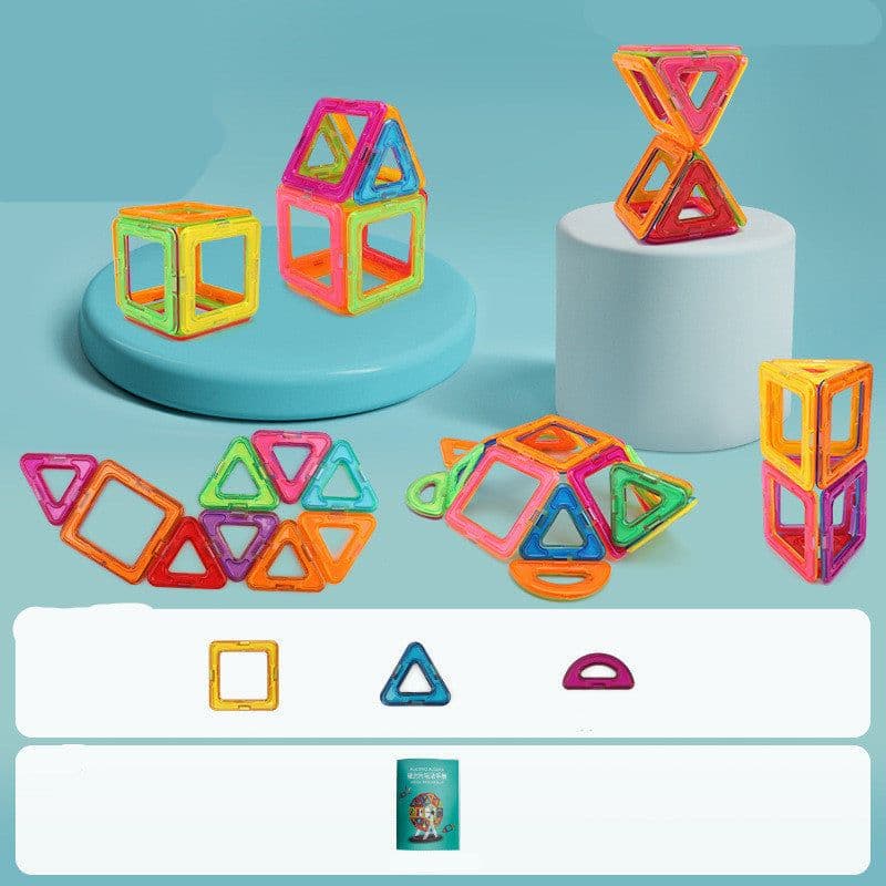 image-Magnetic piece building blocks change pulling magnetic piece children early education educational toy set magnetic piece