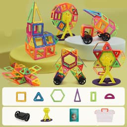 image-Magnetic piece building blocks change pulling magnetic piece children early education educational toy set magnetic piece