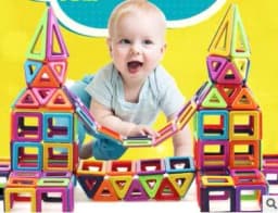image-Magnetic piece building blocks change pulling magnetic piece children early education educational toy set magnetic piece