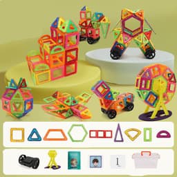 image-Magnetic piece building blocks change pulling magnetic piece children early education educational toy set magnetic piece