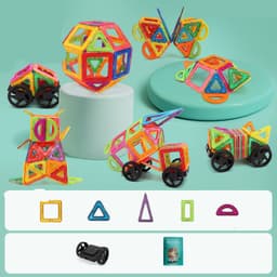 image-Magnetic piece building blocks change pulling magnetic piece children early education educational toy set magnetic piece