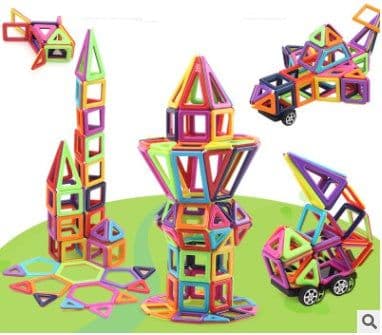 image-Magnetic piece building blocks change pulling magnetic piece children early education educational toy set magnetic piece
