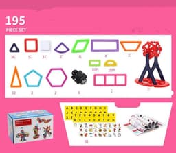 image-Magnetic piece building blocks change pulling magnetic piece children early education educational toy set magnetic piece