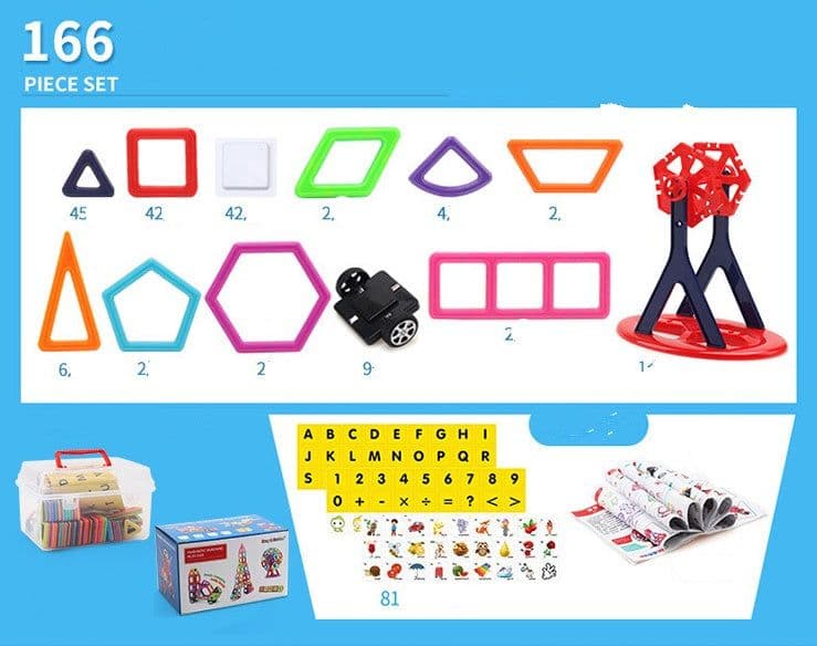 image-Magnetic piece building blocks change pulling magnetic piece children early education educational toy set magnetic piece