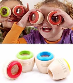 image-Wooden Magic Kaleidoscope Interesting Effect Educational Learning Puzzle Toy For Babies And Children