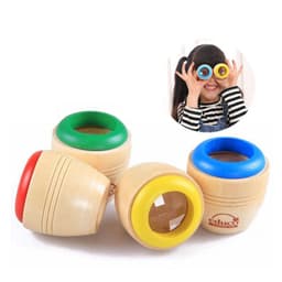 image-Wooden Magic Kaleidoscope Interesting Effect Educational Learning Puzzle Toy For Babies And Children