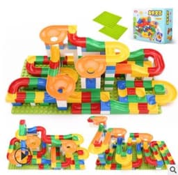 image-Children Large Particles Assembled Slide Puzzle Blocks Toys 3-10 Years Old Boy Toy