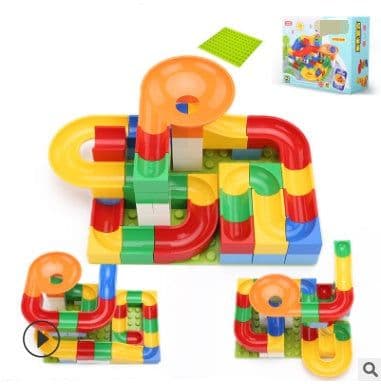 image-Children Large Particles Assembled Slide Puzzle Blocks Toys 3-10 Years Old Boy Toy