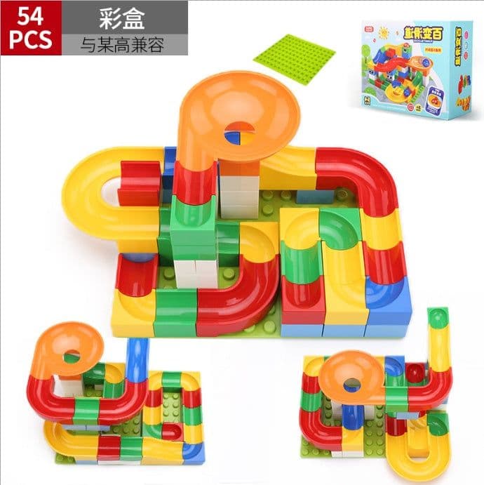 image-Children Large Particles Assembled Slide Puzzle Blocks Toys 3-10 Years Old Boy Toy
