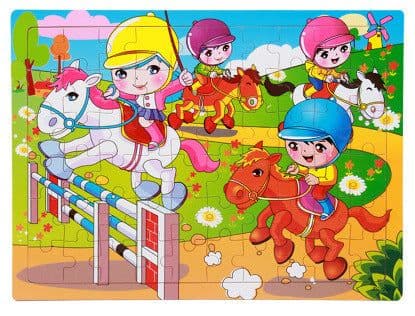 image-80PCS wooden educational toys educational development baby kids training toys children animal puzzle