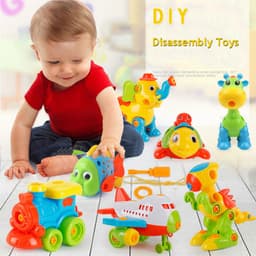image-Disassembly Assembly Blocks Toys DIY Motorcycle Car Modeling Building Construction Nuts Toys For Children Gifts