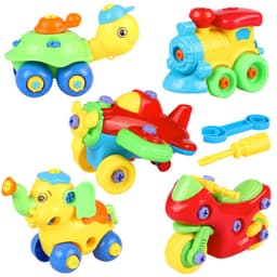 image-Disassembly Assembly Blocks Toys DIY Motorcycle Car Modeling Building Construction Nuts Toys For Children Gifts