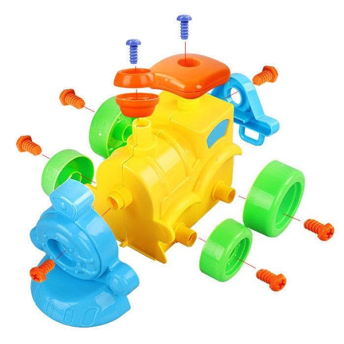 image-Disassembly Assembly Blocks Toys DIY Motorcycle Car Modeling Building Construction Nuts Toys For Children Gifts