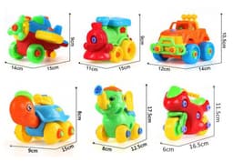 image-Disassembly Assembly Blocks Toys DIY Motorcycle Car Modeling Building Construction Nuts Toys For Children Gifts