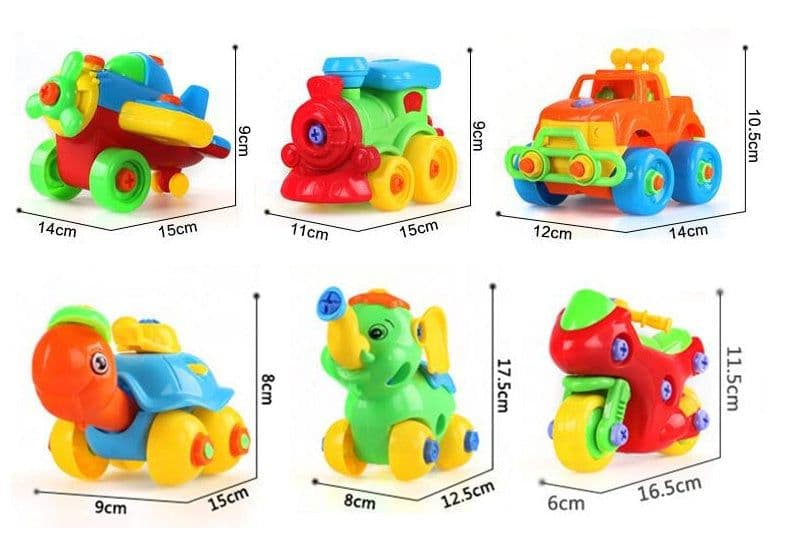 image-Disassembly Assembly Blocks Toys DIY Motorcycle Car Modeling Building Construction Nuts Toys For Children Gifts