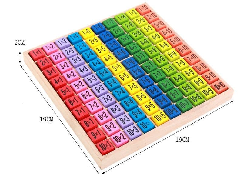 image-Wooden Montessori Multiplication Table
