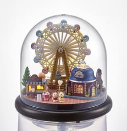 image-Ferris wheel transparent cover building block toy