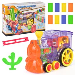 image-Transparent Domino Toy Train For Children