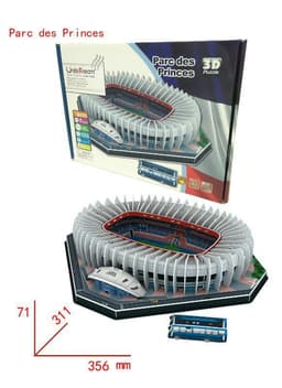image-Classic Jigsaw DIY 3D Puzzle World Football Stadium European Soccer Playground Assembled Building Model Puzzle Toys For Children