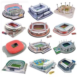 image-Classic Jigsaw DIY 3D Puzzle World Football Stadium European Soccer Playground Assembled Building Model Puzzle Toys For Children