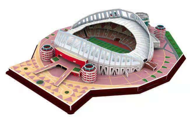 image-Classic Jigsaw DIY 3D Puzzle World Football Stadium European Soccer Playground Assembled Building Model Puzzle Toys For Children