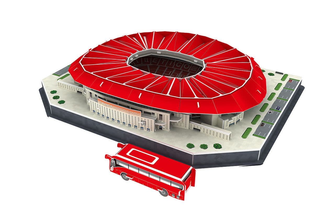 image-Classic Jigsaw DIY 3D Puzzle World Football Stadium European Soccer Playground Assembled Building Model Puzzle Toys For Children
