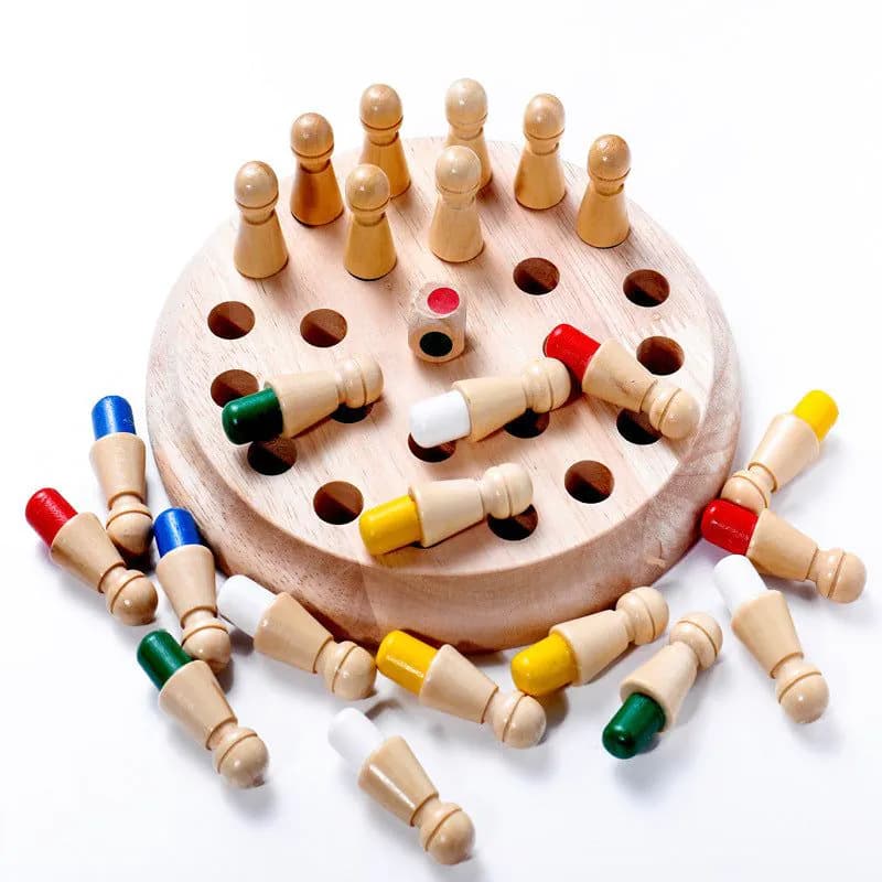 image-Children's Wooden Educational Toys Memory Chess Kid Early Education Toys