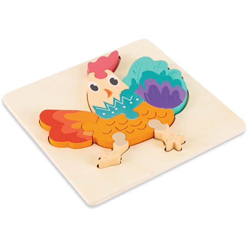 image-Cartoon three dimensional animal puzzle