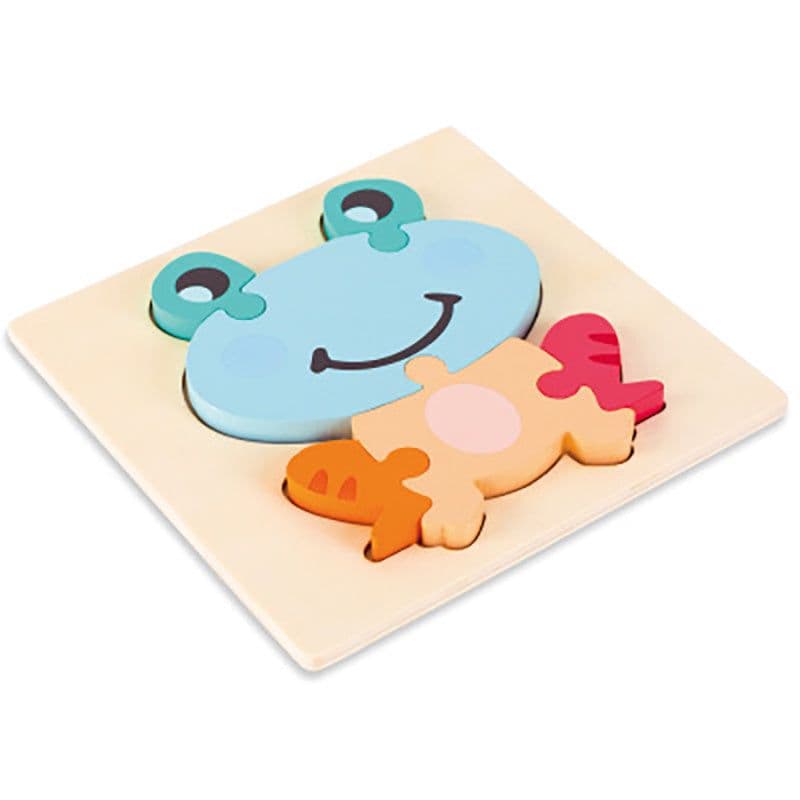 image-Cartoon three dimensional animal puzzle