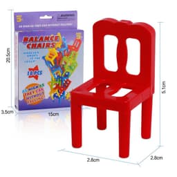 image-Board Game Balance Chairs Adult Kids Stacking Game Pipelines Parent-child DIY Interactive Toy Educational Toy
