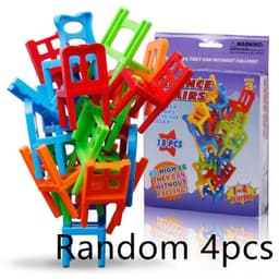 image-Board Game Balance Chairs Adult Kids Stacking Game Pipelines Parent-child DIY Interactive Toy Educational Toy