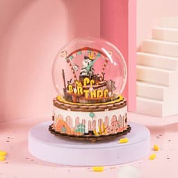 image-Robotime Holiday Gift 7 Kinds DIY 3D Puzzle Game Assembly Moveable Music Box Toy For Children Adult