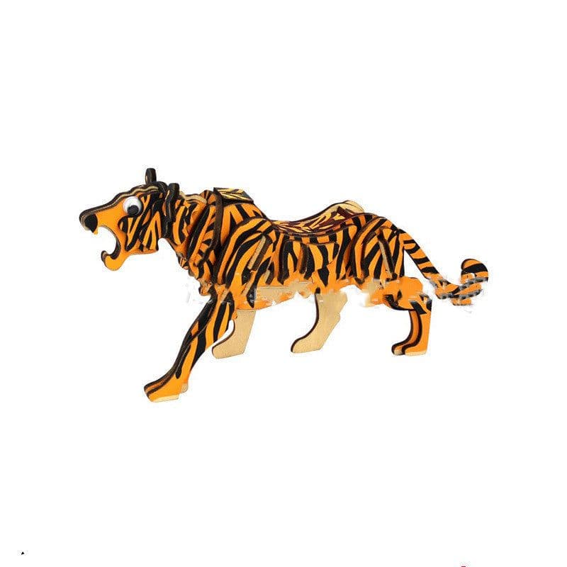 image-Rex Wooden 3D Puzzle Model Laser DIY Children's Puzzle Simulation Dinosaur Toys
