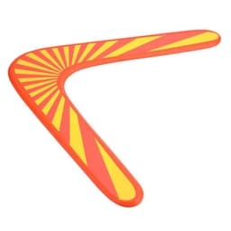 image-Wooden curved ruler V-shaped boomerang toy
