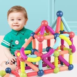 image-Baby Toys Magnetic Stick Building Blocks Game Magnets Children Set Kids Magnets For Children Magnetic Toy Bricks