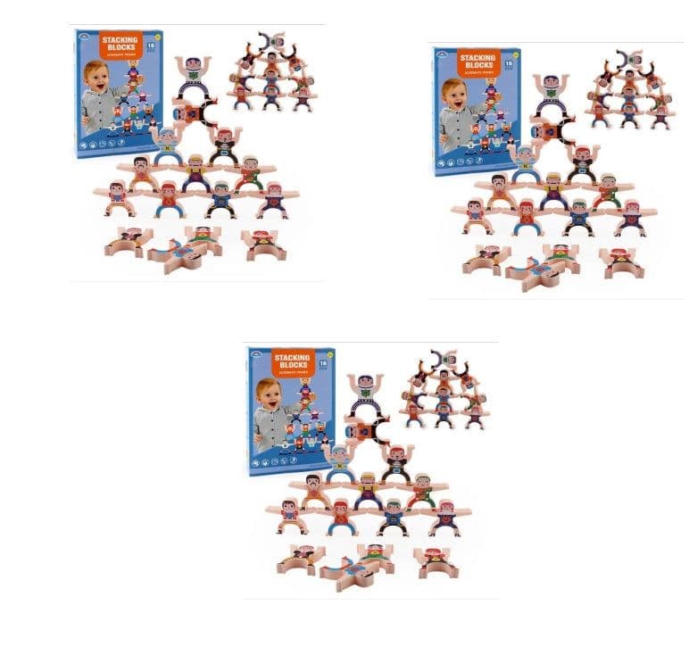 image-Multiplayer Cartoon Hercules Building Blocks Parent-child Interactive Toy Stacking High Game Balance Plastic Blocks