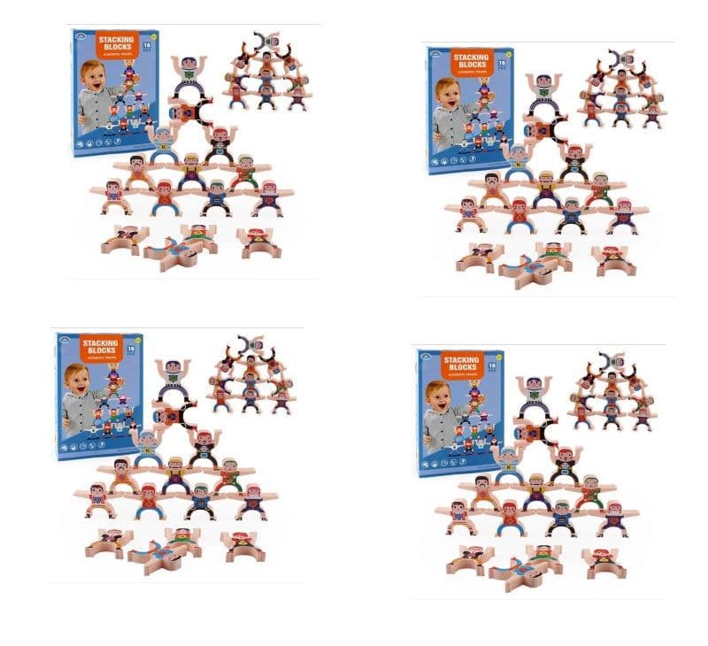 image-Multiplayer Cartoon Hercules Building Blocks Parent-child Interactive Toy Stacking High Game Balance Plastic Blocks