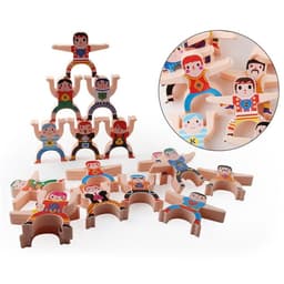 image-Multiplayer Cartoon Hercules Building Blocks Parent-child Interactive Toy Stacking High Game Balance Plastic Blocks
