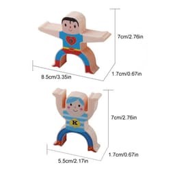 image-Multiplayer Cartoon Hercules Building Blocks Parent-child Interactive Toy Stacking High Game Balance Plastic Blocks