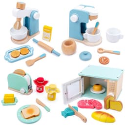 image-Wooden simulation play house children's toys