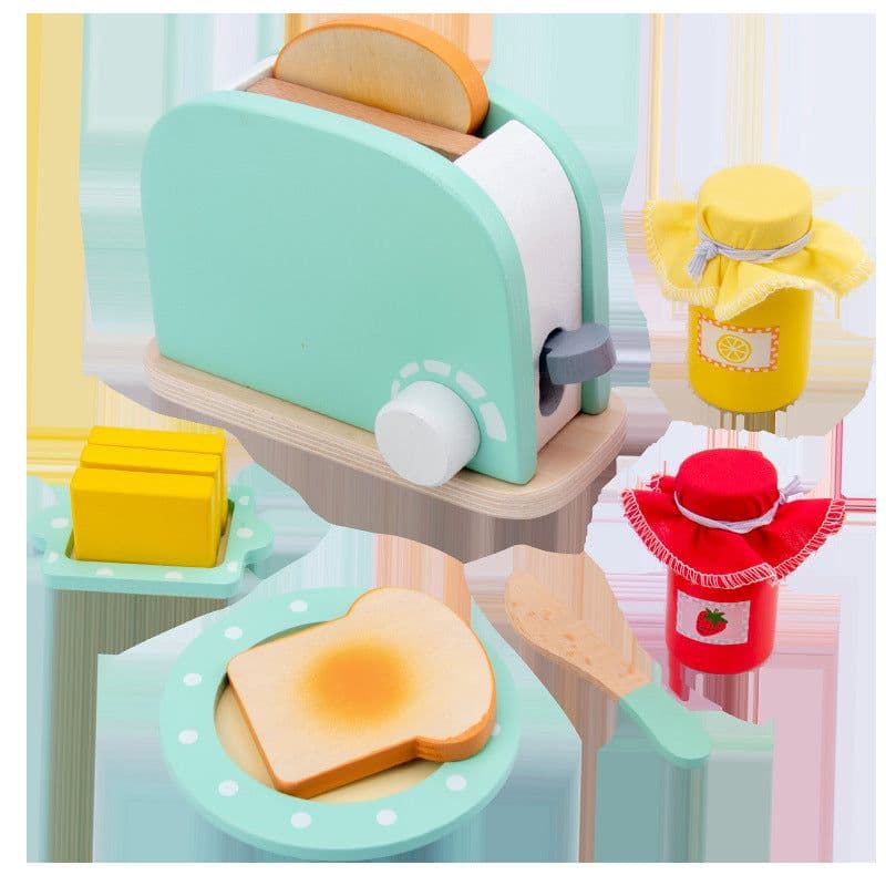 image-Wooden simulation play house children's toys