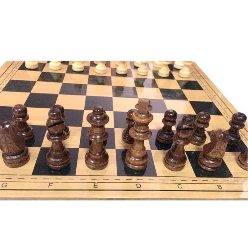 image-Chess Wooden Folding Magnetic Wooden Chess Pieces
