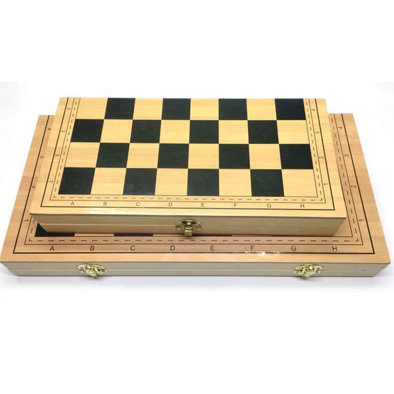 image-Chess Wooden Folding Magnetic Wooden Chess Pieces