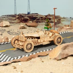 image-Robotime 3D Wooden Puzzle Prime Steam Express Model DIY Kit Puzzle Toy